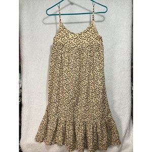 Bonpoint Girls Dress Size 14 Floral Star Print Smocked Spaghetti Strap Sundress